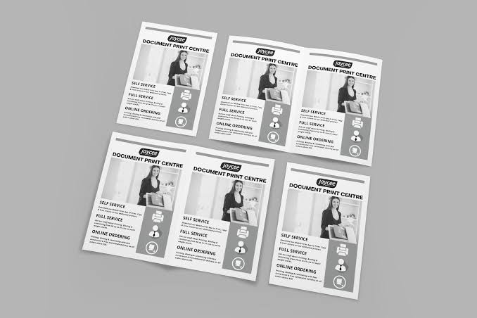 A5 Pamphlet Printing Black White Double Side