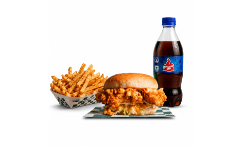 Peri-Peri Burger + Soft drink + Fries